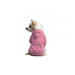 Kedi ve Köpek Kıyafeti & Elbisesi Pembe Hoodie Queen XL