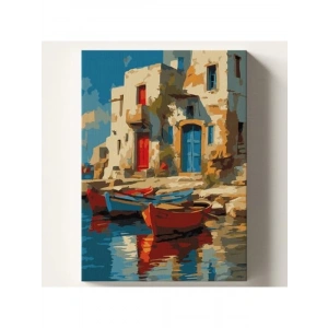 Kendin Yap Sayılarla Tuval Boya Kiti - 40x50 CM, Hobi Seti