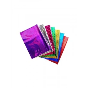 Kendinde Bantlı Renkli Metalize Hediye Poşeti - 100lü Set