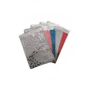 Kendinden Bantlı Metalize Hediye Paketi Poşeti - 25 Adet