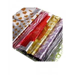 Kendinden Bantlı Metalize Hediye Poşeti 20x25 cm, 100 Adet