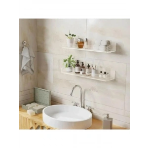 Kendinden yapışkanlı 40 cm pleksi banyo rafı