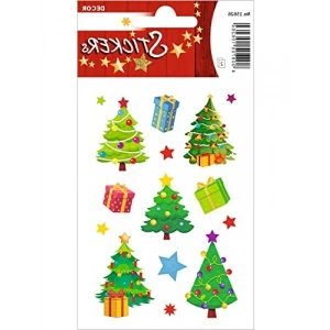 Kendinden Yapışkanlı Noel Ağacı Çıkartma Seti - 30 Adet