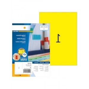 Kendinden Yapışkanlı Renkli Etiket - A4 Boyut, 100 Yaprak