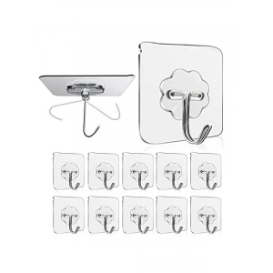 Kendinden Yapışkanlı Şeffaf Havlu Askısı - 15 kg Taşıma Kapasiteli