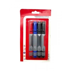 Kesik Uçlu Permanent Marker Seti - 4lü Blister