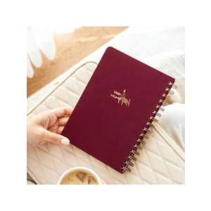 Keten Düz Çizgisiz Tarihsiz Not Defteri - A5 Boyut