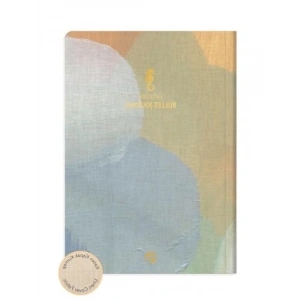 Keten Noktalı Bullet Journal Defteri - 17x24 cm, Denizatı Desenli