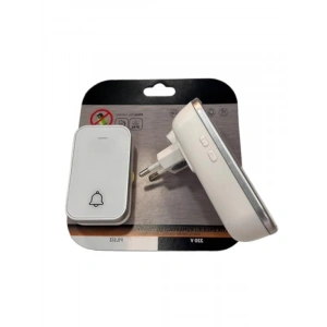 Kinetik Enerjili Kablosuz Kapı Zili, 150 m Mesafe