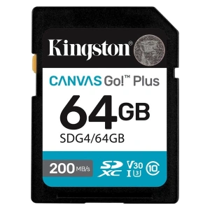 Kıngston 64GB Sd Canvas Go+ SDG4/64GB