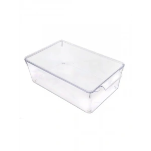 Kırılmaz Kapaklı Akrilik Buzdolabı Organizeri, X Large Boyut