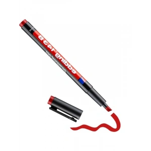 Kırmızı Asetat Kalemi, 1-3 mm Kesik Uç Seçeneği