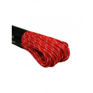 Kırmızı Beyaz Desenli Paracord İp ile Dayanıklı Kullanım