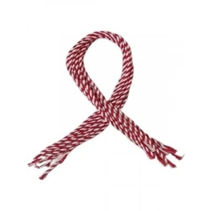 Kırmızı Beyaz Marteniçka Bilekliği - 30 cm, 10 Adet