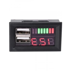 Kırmızı LED Dijital Ekran Voltmetre - 12V DC