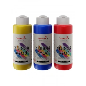 Kırmızı, Mavi, Sarı Akrilik Boya 3lü Set 3x120 ml