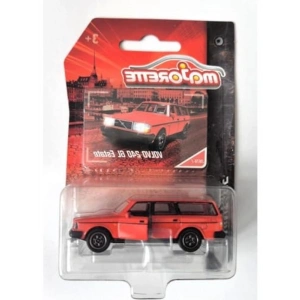 Kırmızı Metal Diecast Volvo 240 Gl Estate Modeli