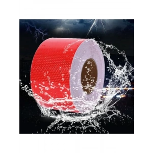 Kırmızı Reflektörlü Bant, 7.5 cm Genişlikte ve 5 Metre Uzunlukta