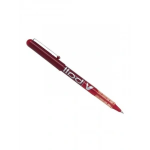 Kırmızı Renkli 0.5 mm V Ball Kalem ile Keskin Çizgiler