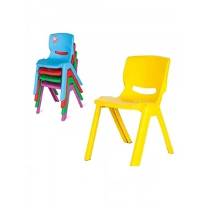 Kırmızı Renkli Dayanıklı Sandalye - 100 kg Taşıma Kapasitesi