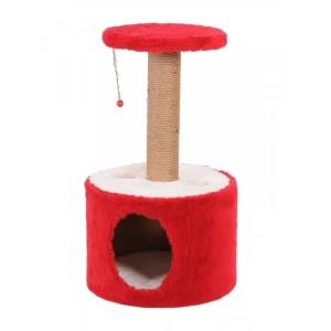 Kırmızı renkli  kedi tırmalama, roll tasarımı