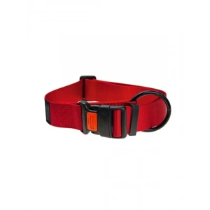 Kırmızı Renkli Kilitli Boyun Tasma, Köpekler İçin, 30-45 cm
