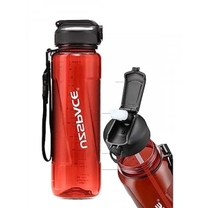 Kırmızı Su Matarası 1000ml Kapasiteli PİPETLİ Tasarım