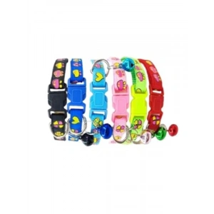 Kırmızı Yonca Desenli Kedi Boyun Tasması 19x1 cm