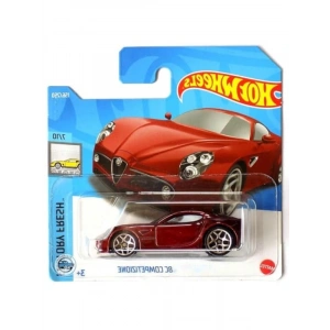 Kısa Kart Tasarımında Koyu Kırmızı Yarış Araba