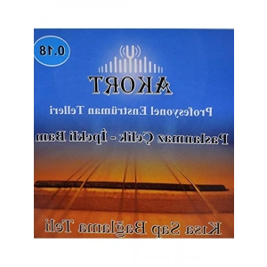 Kısa Sap Bağlama-Saz Teli, 0.18 Kalınlık ve Tezene