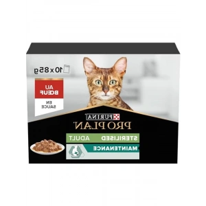 Kısırlaştırılmış Kediler İçin Sığır Etli Yaş Mama 10 Adet 85 Gram