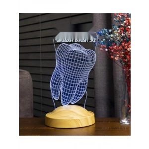 Kişiye Özel 3D LED Lamba - Diş Hekimleri Günü Hediyesi