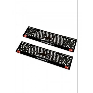 Kişiye Özel İsimli Araç Logo Kabartmalı Oto Plakalık, 2 Adet