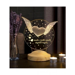 Kişiye Özel Led Lamba - Melek Kanatlı Tasarım
