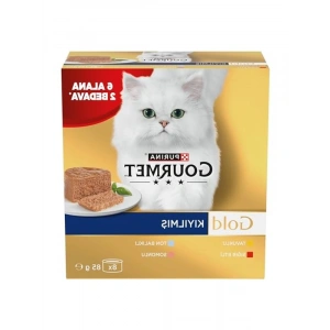 Kıyılmış Somonlu Yaş Kedi Maması, Multipack 85 gr, Ekonomik Seçim