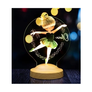 Kız Çocuklar İçin Kişiye Özel Renkli Baskılı LED Lamba