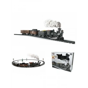 Klasik Buharlı Tren Seti, 30 Parça ve 135 cm Ray Uzunluğu ile Gerçek Buhar Efekti