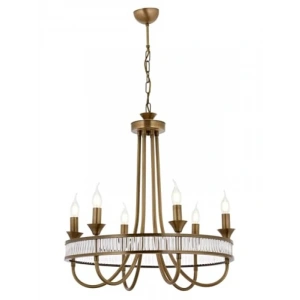 Klasik Metal Kristal Avize - 60cm E14 Aydınlatma