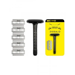 Klasik Tıraş Bıçağı Makinesi ve 5 Yedek Bıçak