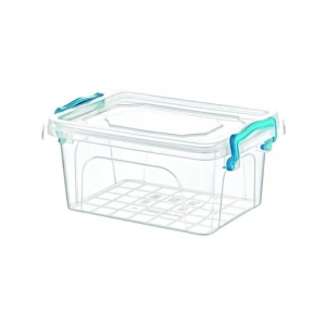 Klipsli Kapaklı Şeffaf Plastik Saklama Kabı - 5 Litre