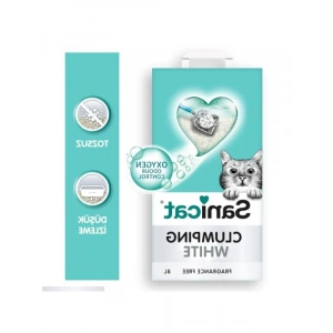 Kokusuz Clumping Beyaz Topaklanan Kedi Kumu 8L