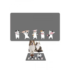 Kolay Temizlenen Su Geçirmez Evcil Hayvan Beslenme Matı