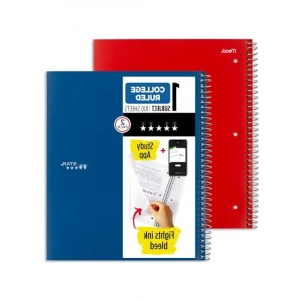 Kolej Çizgili Spiral Defter, 100 Yaprak, 2li Paket