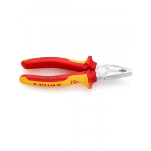Kombine Pense - İzole Edilmiş, VDE-Testli ve Krom Kaplama, 180 mm Boyunda