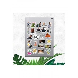 Komik Meme Çıkartma Seti - Macbook, Tablet, Telefon için