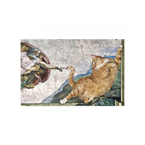 Komik Tasarımlı Dekoratif Kapı Paspası, 45x70 cm Boyutunda