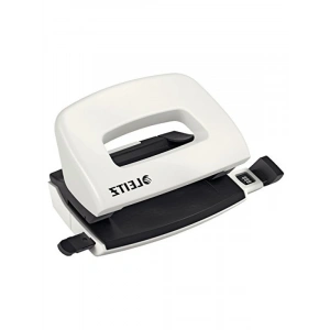 Kompakt Metal Mini Delgeç, 10 Sayfa Kapasiteli, Beyaz