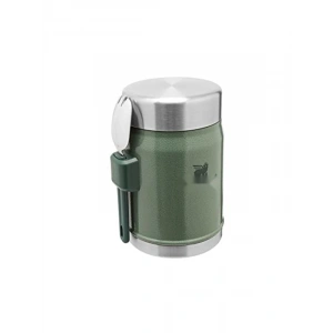 Kompakt Paslanmaz Çelik Yemek Termosu - Yeşil Renk, 0.4 Litre