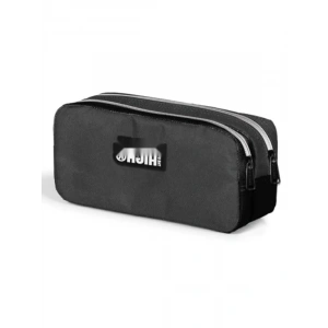 Koyu Gri İki Bölmeli Kalem Çantası - Polyester