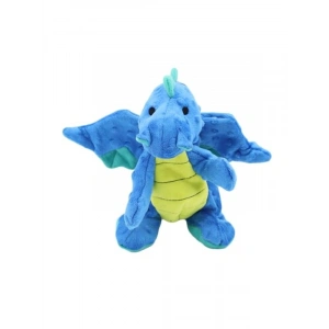 Koyu Mavi Ejderha Şeklinde Sesli Köpek Oyuncağı, 35 Cm